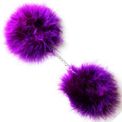 Secretplay Purple Marabou Handcuffs - image 4
