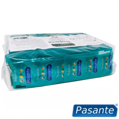 Pasante Tropical Exotic Flavored Condoms 144pk - image 2