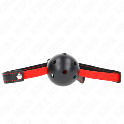 Kink Hollow Hard Mouth Gag, Elastic Belt, 56x1.5cm - image 1