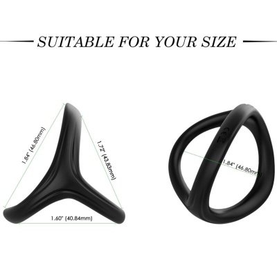 Armony Tresor Double Silicone Ring Black - image 2
