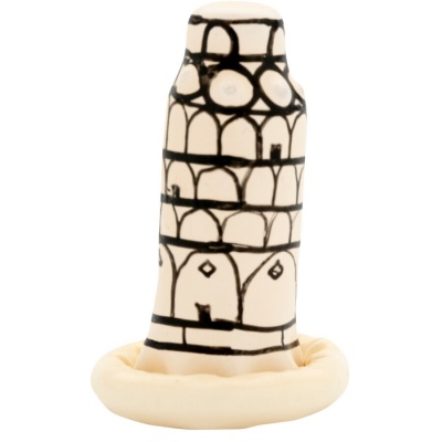 Condomerie Pisa Tower Hand-Painted Condom - image 5