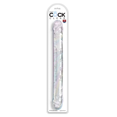 King Cock Double Trouble Double Dildo 46 CM Clear - image 4