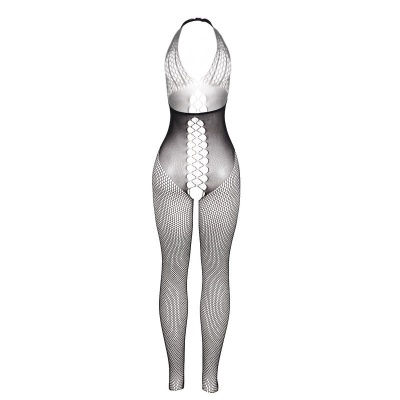 Subblime Bodystocking with Open Back and Cross Details, Black - image 4