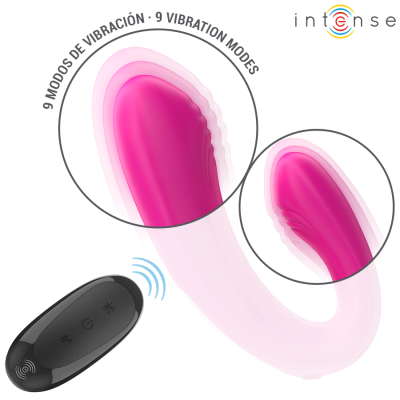 Intense Janet Dual U-Shaped Stimulator Vibrator Pink Remote - image 5