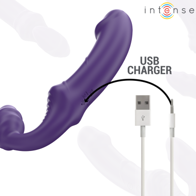 Intense Jill Double Vibrator 20cm - Purple Remote - image 7