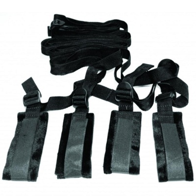 Sportsheets – S&M Bed Bondage Restraint Kit – Zwart Foto van Sportsheets – S&M Bed Bondage Restraint Kit – Zwart