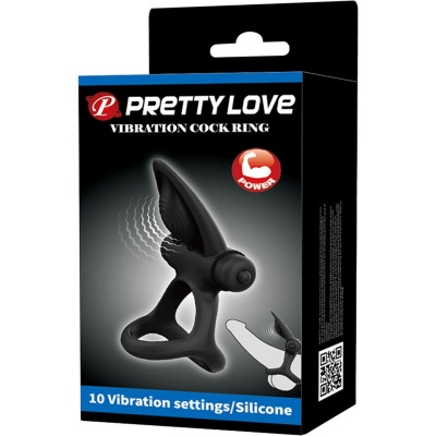 Pretty Love Vibrating Ring 10 Functions Black - image 9