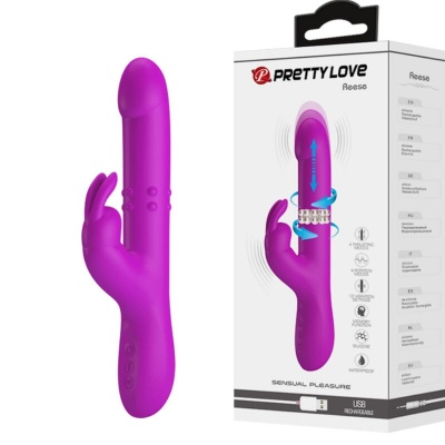 Pretty Love Reese Rabbit Vibrator with Rotation Purple - image 2