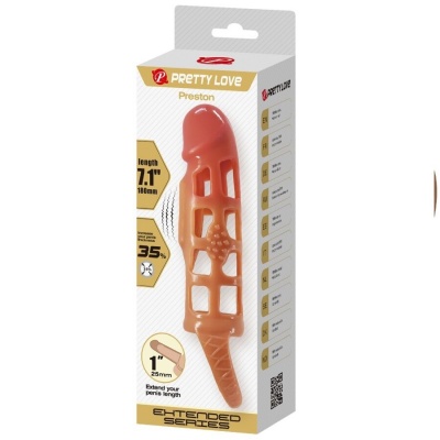 Pretty Love Preston Vibrating Penis Sleeve 18cm - image 9
