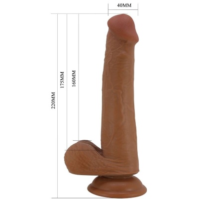 Pretty Love Tallen Realistic Dildo 22cm Brown - image 5