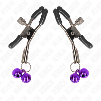 KINK Double Bell Nipple Clamp Purple 6cm - image 2