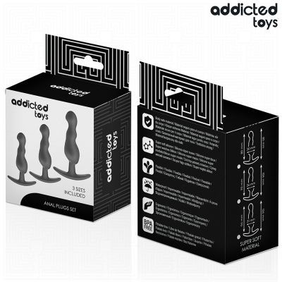 Addicted Toys Set of 3 Anal Plug Silicone Model 1 - image 7