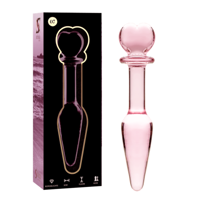 Nebula Series Model 7 Anal Plug Glass Pink 13.5cm - image 2