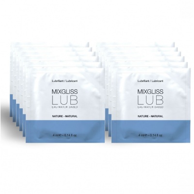 Mixgliss Natural Water-Based Lubricant 4ml x 12