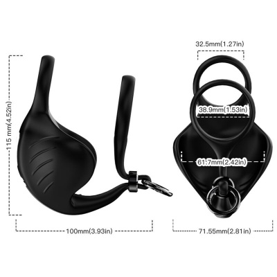 Armony Manta Scrotum Ring Remote Control Black - image 3