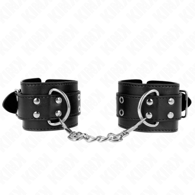 Kink Double Buckle Wrist Restraints Black 19-26CM - image 2