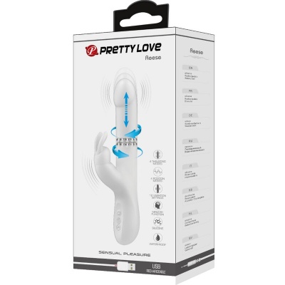 Pretty Love Reese Rabbit Vibrator with Rotation Silver - image 9