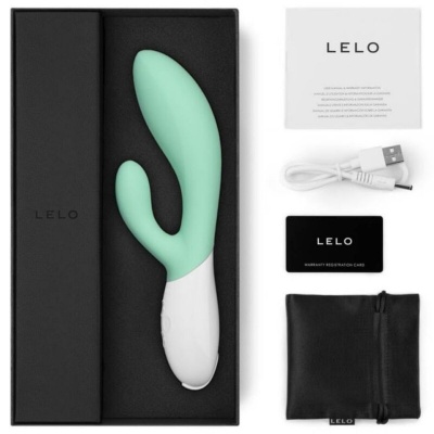 Lelo Ina 3 Green Rabbit Vibrator Seaweed - image 4