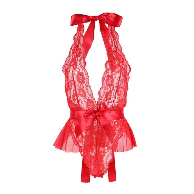 Subblime Sexy Body with Ruffles & Belt Red L/XL - image 5