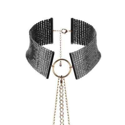 Bijoux Indiscrets Desire Metallic Black Choker