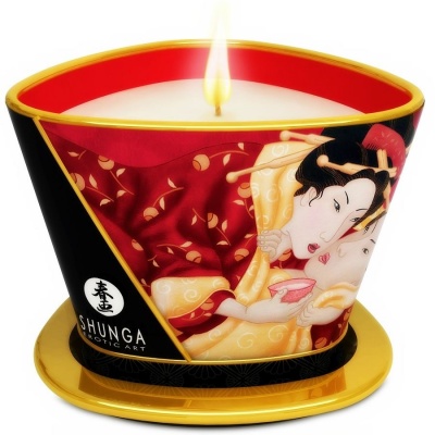 Shunga Strawberries & Cava Massage 170ML
