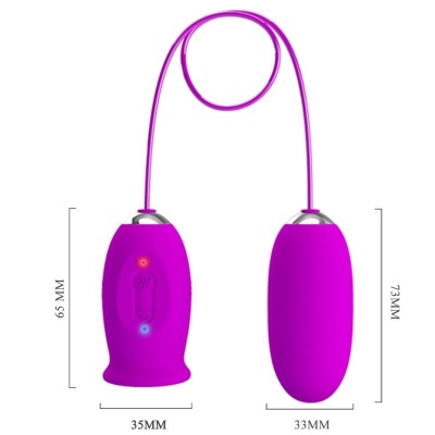 Pretty Love Daisy Purple Dual Egg Rechargeable Vibrator - image 6