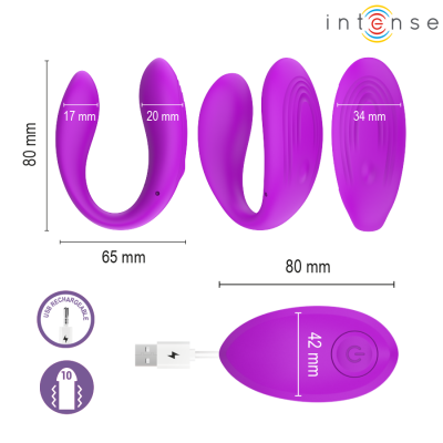 Intense - Nora Vibrating Clamp Stimulator Purple - image 4