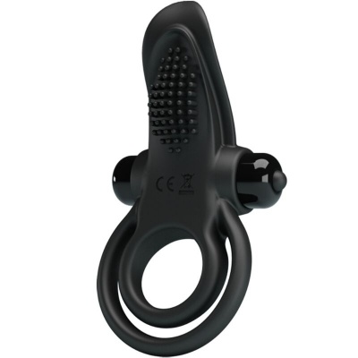 Pretty Love Double Vibrating Ring w/ Clitoral Stimulator