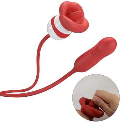 Pretty Love Ashlynn Red Mouth Vibrator - image 2