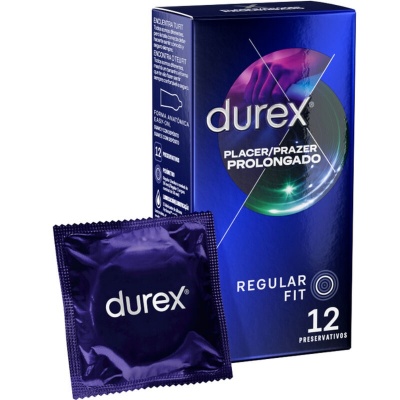Durex Pleasure Prolonged Delayed Condoms, 12 Pack - image 1