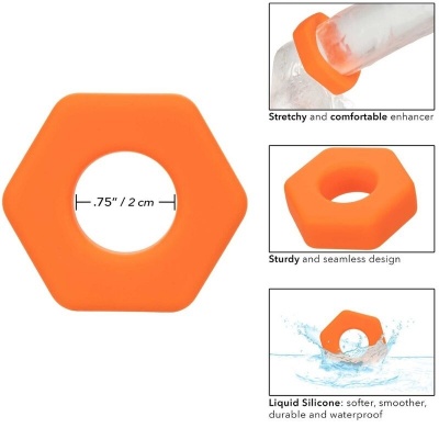 CalExotics Alpha Prolong Sexagon Ring Orange - image 8