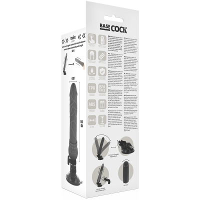 Basecock Realistic Vibrator Black 19.5 cm - image 5