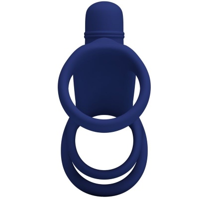 Pretty Love Elish Vibrating Ring with Extension Blue - image 3