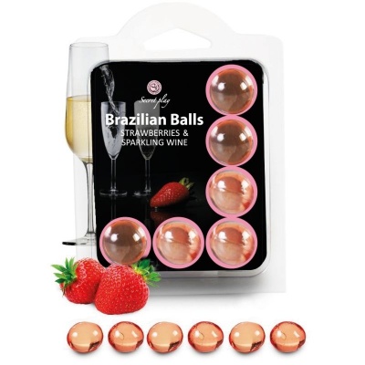 Secretplay 6 Strawberry Cava Balls