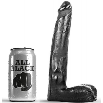 All Black Realistic Dildo 21 CM
