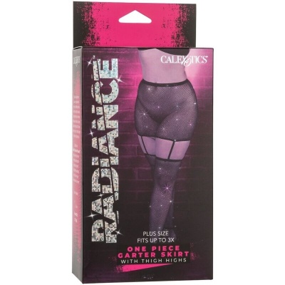 CalExotics Radiance Garter Skirt Thigh Highs Plus - image 4