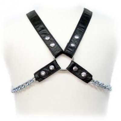 Leather Body Chain Harness II Men