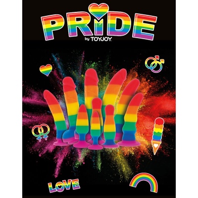Pride LGBT Flag Dildo 19 CM - image 3