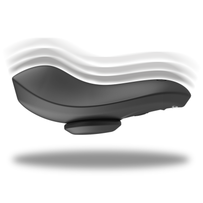 Black&Silver Preston Silicone Panty Vibrator, Black - image 5