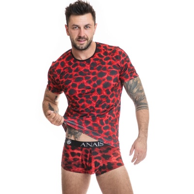 Anais Men Savage T-Shirt S - Red Microfiber