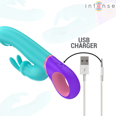 Intense Monica Rabbit Vibrator Blue with G-Spot - image 6