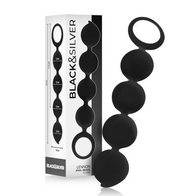 Black&Silver Lennon Anal Beads 15 CM - image 2