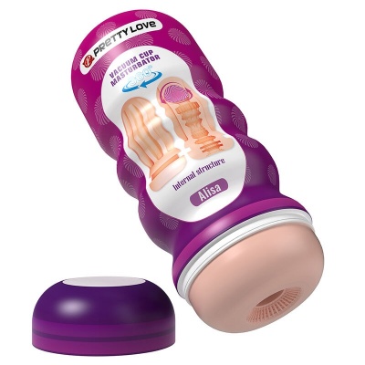 Pretty Love Vaginal Smoothing Masturbator with Suction Cup - image 2