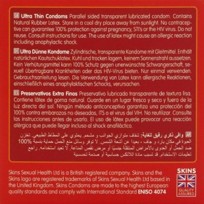 Skins Ultra Thin Premium Condoms Pack 4 - image 4