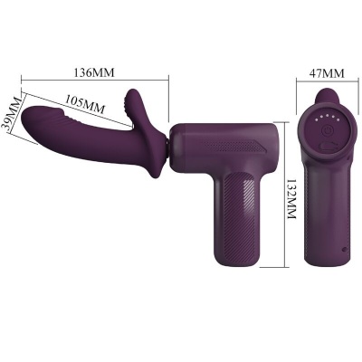 Pretty Love DJ Scholar Massager 5 Settings Purple - image 8