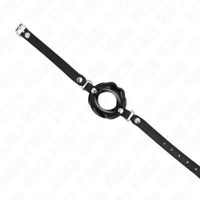 Kink Lip Gag 8cm with Black Leatherette - image 3