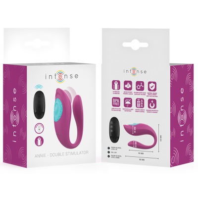 Intense Annie U-Shaped Vibrator Stimulator Purple Remote - image 8