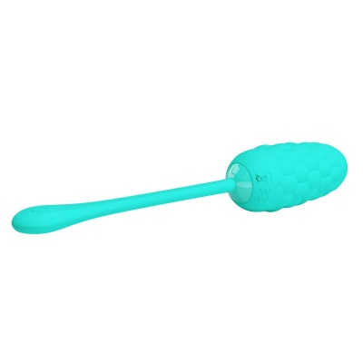 Pretty Love — Vibrating Egg With Aqua Green Rechargeable Marine Tex... - image 4