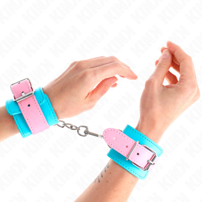 Kink Cute Wrist Restraints Blue Pink 16-28CM - image 1