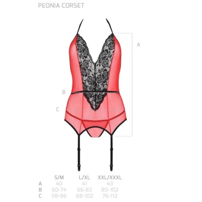 Passion Peonia Corset Red L/XL - image 6